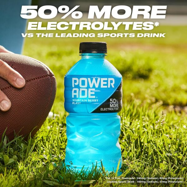 POWERADE Sports Drink Mountain Berry Blast, 20 Ounce (Pack of 24)