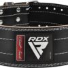 RDX Weight Lifting Belt for Men Women, IPL USPA Approved, 6mm Thick 100% Leather, 4” Powerlifting Back Support, Squat Deadlift Bodybuilding Exercise Fitness Gym Workout Strength Training up to 700 LBS