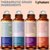 Essential Oils Roll On Set (4 Pack) Stress Relief Gift Aromatherapy Oil - Self Care Gifts for Women