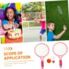 2pcs Pink Cartoon Tennis Racket for Outdoor Fitness Equipment for Fun Racquet for Playing and Engaging Activities Lightweight and Colorful Design