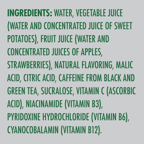 V8 +SPARKLING ENERGY Strawberry Kiwi Energy Drink, Made with Real Vegetable and Fruit Juices, 11.5 FL OZ Can (6 Packs of 4)