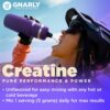 Gnarly Nutrition Creatine Powder - Creapure, Vegan Supplement, NSF Sport Certified, Optimized Recovery, Sports Nutrition, 5g Creatine Monohydrate, Unflavored (15.87oz)