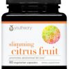 Youtheory Slimming Citrus Fruit - Vegan Health Supplement with Chromium - Supports Overall Wellness* - Dairy, Soy & Gluten Free - 60 Vegetarian Capsules