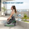 Johnear Cross Legged Office Chair Cushion Meditation Chair Meditation Cushion Floor Pillows for Adults Sitting Yoga Enthusiasts, Meditation Fanatics Seat (Grey)