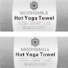 MOONSMILE 2 Pack Hot Yoga Towels for Hot Yoga Non Slip,Yoga Mats Towel Microfiber Super-Absorbent, Swim,Yoga Gear,Pilates,Yoga mat Cover
