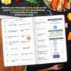 JUBTIC Weekly Meal Planner Notebook, Food Journal for Women Weight Loss, Fitness Journal, Daily Meal Prep Journal with Shopping and Grocery Lists for Food Planning, Healthy Diet or Weight Loss Tracking, Last 1 Year,Undated, A5, Rose Gold