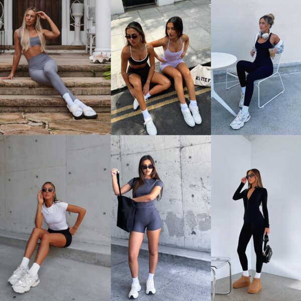 3 Pairs Pilates Socks with Grips for Women, Grip Socks for Yoga Crew Socks for Barre Non Slip Socks
