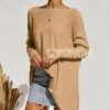LIYOHON Oversized T Shirts for Women Tunic Tops to Wear with Leggings Long Sleeve Fall Sweaters Dressy Tops
