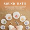 432HZ 7-12 Inch Chakra Symbol Design Frosted Quartz Crystal Singing Bowl with 2 PCS Travel Carry Case Bag for Sound Healing