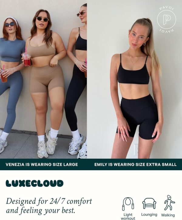 PAVOI ACTIVE High Waisted Buttery Soft Shorts for Women | Pilates Yoga Sculpting 6-Inch Biker Shorts Women | LuxeCloud