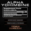 Alpha Yohimbine – Yohimbe Bark Fat Burner, Weight Loss Pills That Work Fast - 3rd Party Tested for Purity and Potency, 60 capsules by RAW Synergies