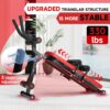 Bigzzia Ab Machine, Ab Workout Equipment Machine for Stomach Workout Foldable Abdominal Trainer for Home Gym Adjustable Ab Exercise Bench Crunch Machine for Core Abdomen