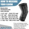 APOYO Elbow Brace for Tendonitis and Tennis Elbow, Compression Sleeve for Arthritis, Workouts, Reduce Joint Pain During Fitness Activity (Medium)