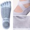 Ozaiic Yoga Socks for Women with Grips, Non-Slip Five Toe Socks for Pilates, Barre, Ballet, Fitness