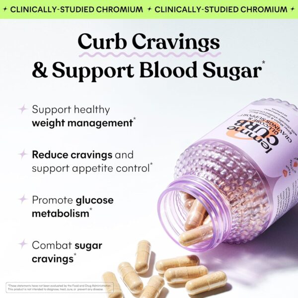Lemme Curb Cravings, Improve Carb Metabolism, Support Weight Management w/Clinically Studied Chromium Picolinate, Bitter Melon, Ceylon Cinnamon & Greens Blend I Drug-Free I Vegan