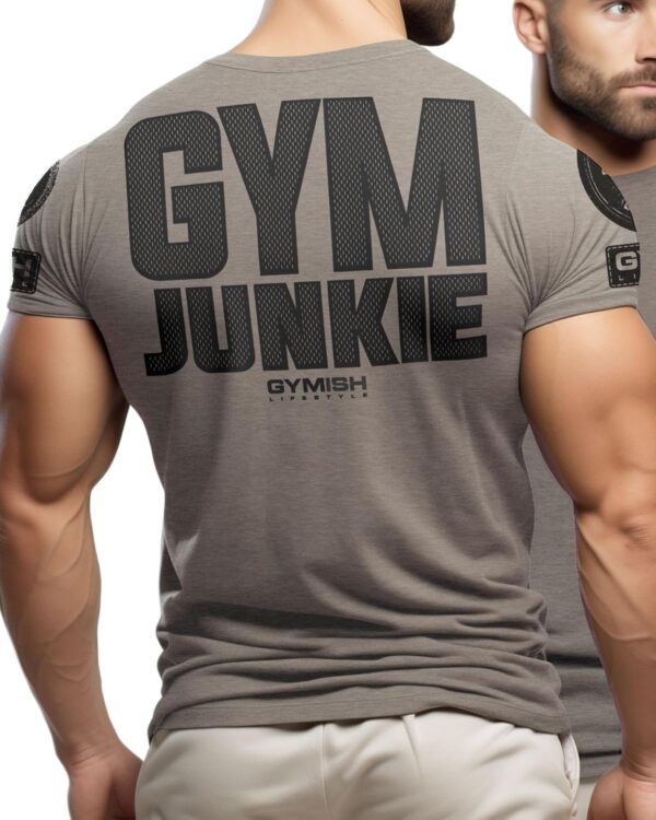 Gym Junkie Funny Saying T-Shirt for Men Fitness Inspiring Workout Shirts for Him