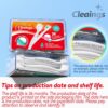 cleaings® Mini Brushes-Disposable Toothbrushes with Toothpaste and Pick for Work or Travel, 24 Count (Mint Flavor（Pack of 1）)