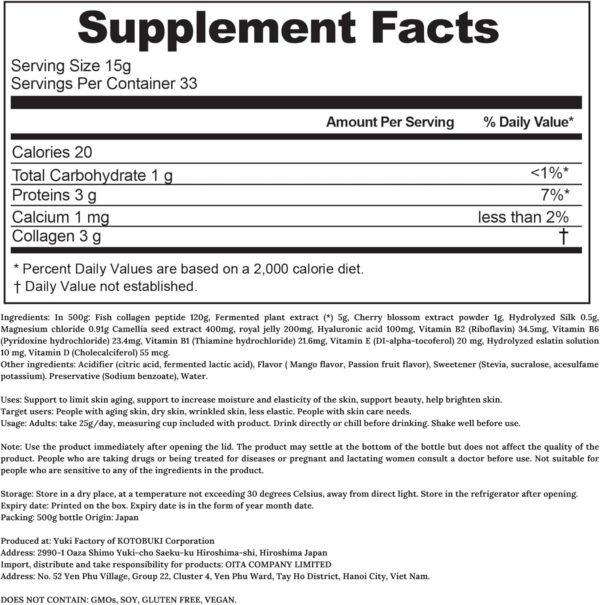 82X Classic Collagen - Marine Fish Tuna Collagen Peptides Liquid Drink for Skin Hair Nails from Japan with 82 Fermented Plants, Vitamins, Minerals & Supplements