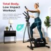 81PbIQQ2NGL._AC_SL1500_.jpg Sunny Health & Fitness 2-in-1 Smart Upright Elliptical Full-Body Exerciser w/Pulse Sensors, Home Cross-Training Cardio Workout Machine, Free SunnyFit App Bluetooth Link, Optional Long Stride Length