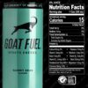 81PcDR-2IXL._SL1500_.jpg G.O.A.T. Fuel Energy Drink With Natural Caffeine, Electrolytes, BCAAs, Cordyceps Mushrooms & Antioxidants, Lightly Carbonated Pre Workout & Sports Energy Drink, 12 Pack, 12 FL Oz Cans, Gummy Bear