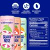wildwonder Sparkling Probiotic Juice Drink w/Gut Health Immunity, 5g Fiber, Live Probiotics, Caffeine Free, Organic, Vegan, Low Sugar, 12pk 12oz, Tropical Vibes Variety Pack, As Seen on Shark Tank