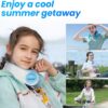 samply OutCool U-Flex Cooling Pack, Ice-fillable Portable Neck Cooler, Needless Hand Held, Cold Neck Wraps for Outdoor Sports, Travel, Camping, for Mother's and Father's Birthday, Berry Pink