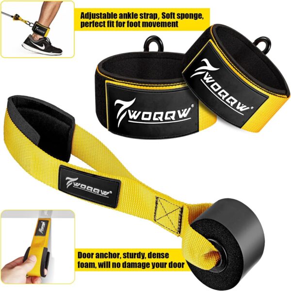 Resistance Bands, 350lbs/450lbs Heavy Exercise Bands with Handles, Workout Bands Set for Working Out Men, Fitness Weight Bands for Strength Training, Stretching, Slim, Physiotherapy