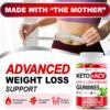 Keto ACV Gummies Advanced Weight Loss - ACV Keto Gummies for Weight Loss Gummy Supplement for Women and Men - Detox - Apple Cider Vinegar - Apple Flavor