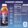 A-GAME Sports Drink, Strawberry Lemonade, The Ultimate Hydration Sports Beverage for Athletes, 8 Essential Vitamins including B, C, & E plus Natural Sea Salt Electrolytes, All Natural Flavors & Sweeteners, Gluten Free, 16.9 Fl Oz (Pack of 12)