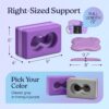 Deep-Zen® Yoga Blocks Wrist Support; Yoga Blocks 2 Pack w/Knee Pads; Yoga Blocks 2 Pack with Strap to Put Less Weight on Wrists; Durable, Versatile Yoga Brick Exercise Block Set, Blocks Yoga