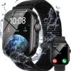Parsonver Smart Watch, Alexa Bulit-in, GPS, Bluetooth Calling, 30M Waterproof Fitness Tracker, 2Pack