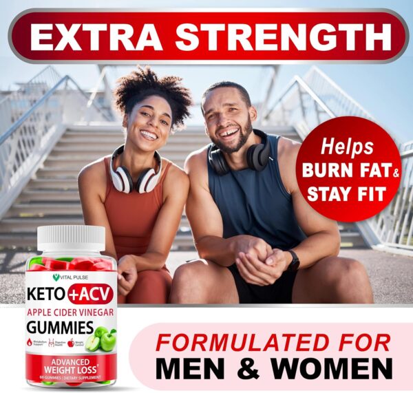 Keto ACV Gummies Advanced Weight Loss - ACV Keto Gummies for Weight Loss Gummy Supplement for Women and Men - Detox - Apple Cider Vinegar - Apple Flavor