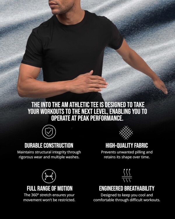INTO THE AM Premium Workout Shirts for Men - Ultra-Lightweight Athletic Gym Tees S - 4XL