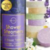 Shower Steamers Aromatherapy - Birthday Gifts for Women and Men - Shower Bombs Aromatherapy, Spa Day Essentials, Relaxation Spa Gifts - Self Care Galentines Gifts (Lavender 8 Count)