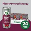 V8 +SPARKLING ENERGY Black Cherry Energy Drink, Made with Real Vegetable and Fruit Juices, 11.5 FL OZ Can 4 Count (Pack of 6)