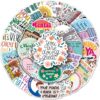 100pcs Mental Health Stickers for Water Bottle, Mental Health Matters Awareness Therapist Waterproof Vinyl Decal for Kids Adult Girl Laptop Skateboard Phone Notebook Guitar(Positive Affirmation)