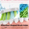 7AM2M Ultrasonic Electric Toothbrush with 6 Brush Heads for Adults&Kids, One Charge for 90 Days, Wireless Fast Charge, 5 Modes 40000VPM Powered Toothbrush, 2 Minutes Built in Smart Timer-Rose Pink