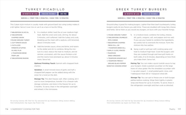 5-Ingredient Cooking for Two: 100+ Recipes Portioned for Pairs