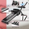 Bigzzia Ab Machine, Ab Workout Equipment Machine for Stomach Workout Foldable Abdominal Trainer for Home Gym Adjustable Ab Exercise Bench Crunch Machine for Core Abdomen