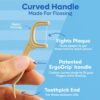 SmartLifeco Biodegradable Dental Floss Picks - Plant Based Handle, Thin Thread Tooth Flossers for Adults & Kids, Eco Friendly Toothpick Soft on Gum & Teeth, Compostable Zero Waste Vegan, 200 Mint