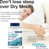 OraCoat XyliMelts Dry Mouth Relief Moisturizing Stick-On-Melts w/Xylitol, 100 Count, Slightly Sweet, Helps Stimulates Saliva for Dry Mouth, Non-Acidic