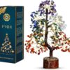 Chakra Tree, Crystals, Tree Of Life Decor, Crystal Tree, Chakra Decor, Meditation Accessories, Office Decor, Good Luck Gifts, Hippie Room Decor, Birthday Gifts For Women - 300 beads Chakra Stones