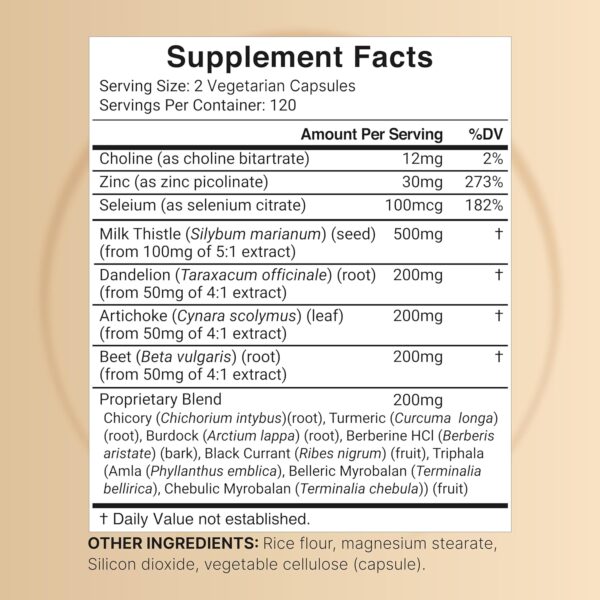 NatureBell Liver Cleanse Detox & Repair, 240 Veggie Capsules | Milk Thistle, Dandelion Root, Artichoke, Turmeric, Black Currant Oil & More in 15-in-1 Formula | Herbal Liver Support Supplement