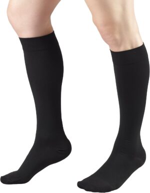 Truform Leg Health, Short Length, 20-30 mmHg Medical Compression Stockings for Men and Women, Large
