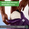 Gaiam Yoga Bolster - Long, Rectangular Meditation Pillow - Supportive Cushion for Restorative Yoga and Sitting on the Floor - Built-In Carrying Handle - Machine Washable Cover'