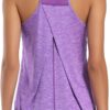 Aeuui Womens Workout Tops for Women Racerback Tank Tops Mesh Yoga Shirts Athletic Running Tank Tops Sleeveless Gym Clothes