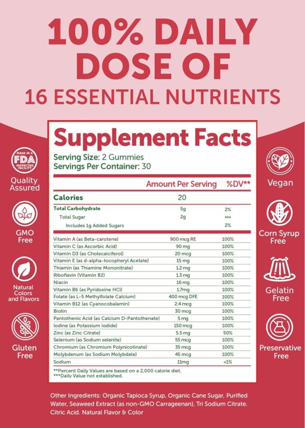 Lunakai Vitamin B12 and Women's Multivitamin Gummies Bundle - 3000mcg Methylcobalamin High Absorption Energy Gummy - 100% Daily Value of 16 Essential Vitamins and Minerals Supplement - 30 Days Supply