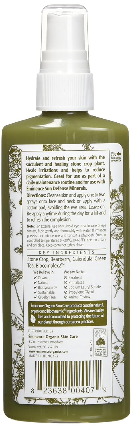 Eminence Organic Skincare Stone Crop Hydrating Mist, 4.2 Ounce