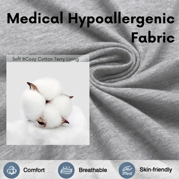 Deyeek Post Shoulder Surgery Shirts for Men Chemo Port Shirts Dialysis Patient Care Tear Away Cotton Pajamas Set