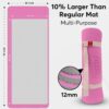 Yoga Mat with Strap – 10mm & 12mm Thick Yoga Mat, Non-Skid Dual Surface Workout Mat, Eco-Friendly POE Yoga Mats for Women Men Kids, Perfect Exercise Mat for Pilates, Yoga, and Floor Workouts, Includes Carrying Strap.